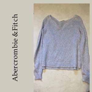 Ambercrombie and Fitch Kids Silver/Grey sweater XL